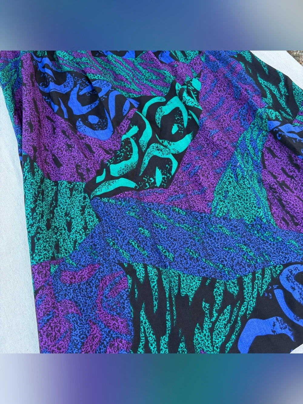 Vintage 80s Mazurka Skirt, Retro Abstract Streetwear - Picture 7 of 8